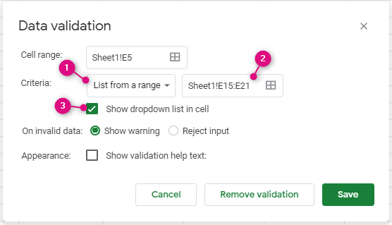 Zależna lista rozwijana Google Sheets Tworzenie zależnej listy rozwijanej podkategorii