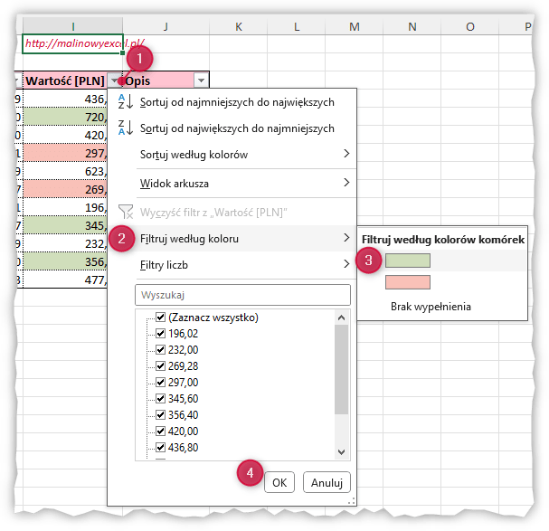 Excelowy Mailing Malinowy Excel 1118